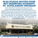 PLGU Ifugao Invites Poor but Deserving Students to Scholarship Program